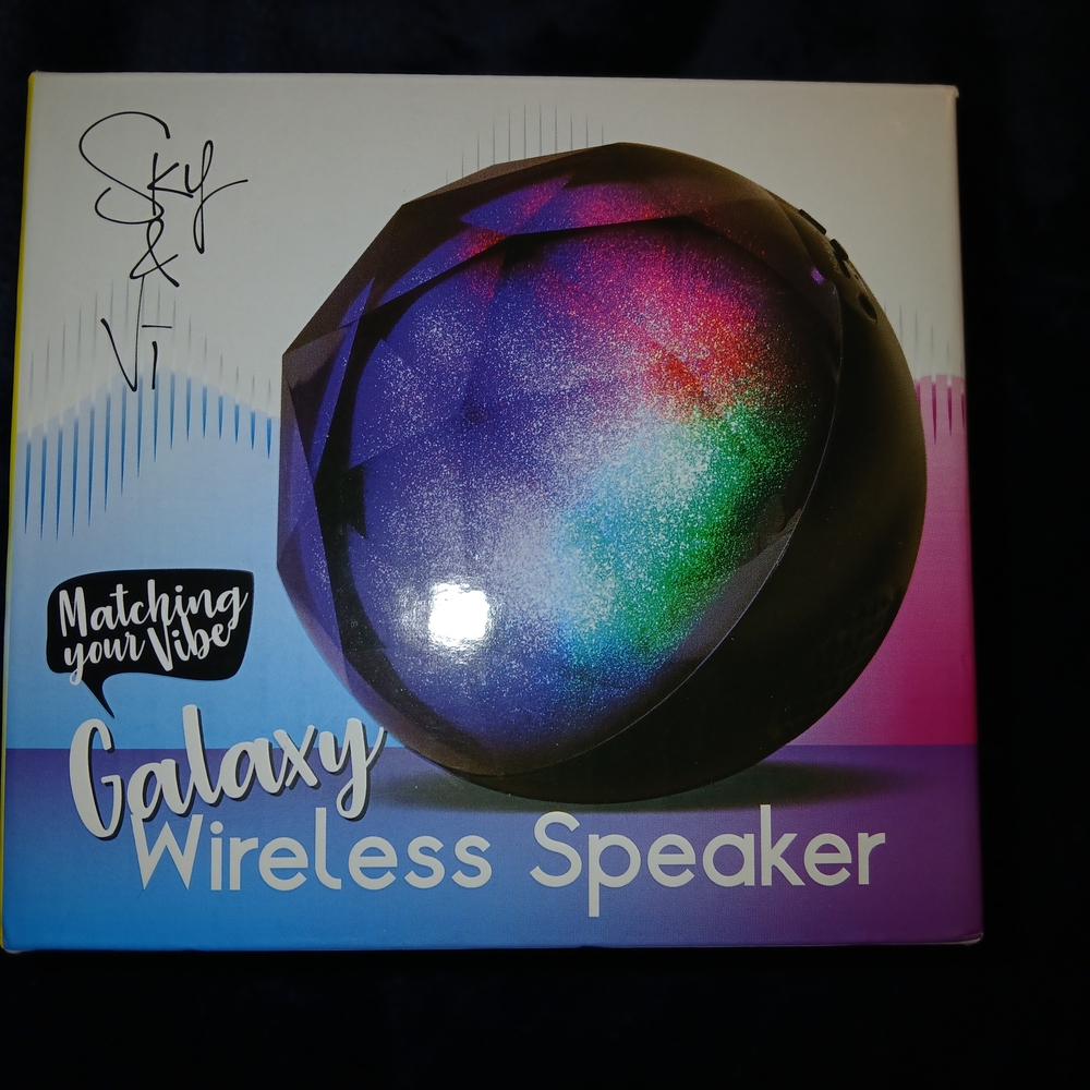 Galaxy By Harvic Portable Speaker - Black and Multicolor